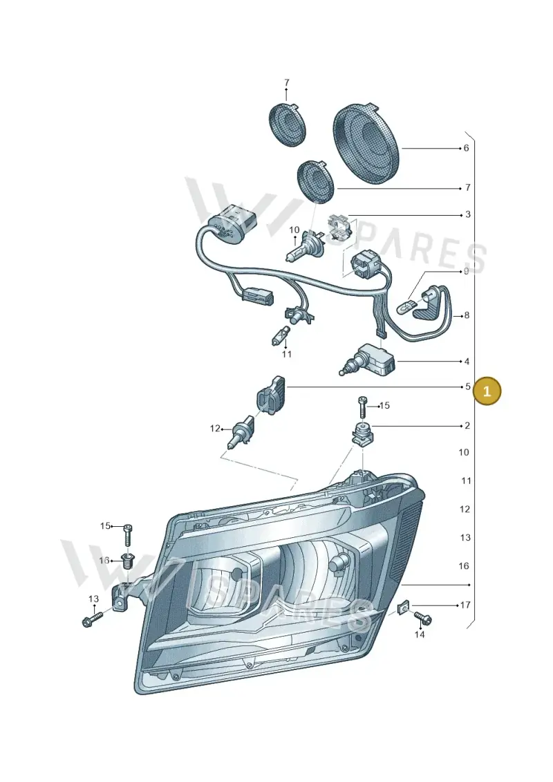 7C2941005B — Volkswagen MAN TGE 55 (2016-2021) diagram 806941000, position 1