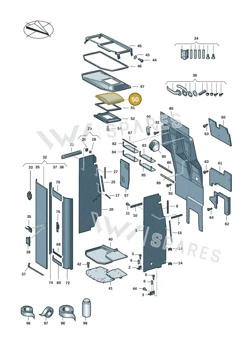 7C4067013 — Volkswagen MAN TGE 55 (2016-2021) diagram 806067007, position 50
