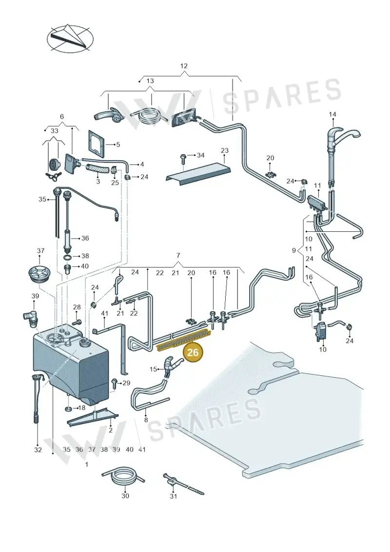 7C4067296 — Volkswagen MAN TGE 55 (2016-2021) diagram 806068030, position 26