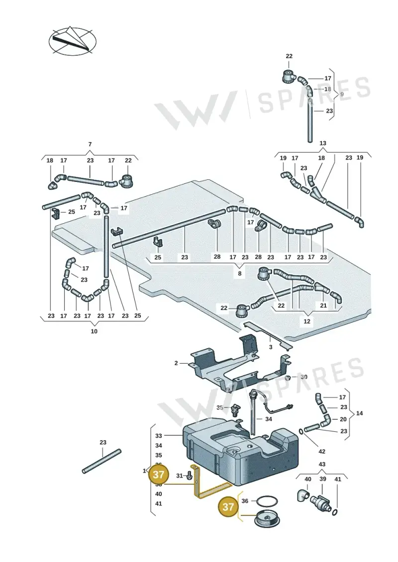 7C4068353A — Volkswagen MAN TGE 55 (2016-2021) diagram 806068035, position 37