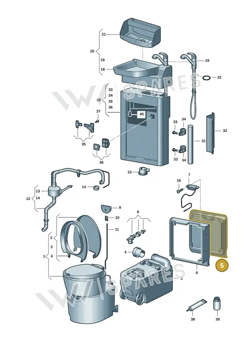7C4810001AA7W — Volkswagen MAN TGE 55 (2016-2021) diagram 806067005, position 5