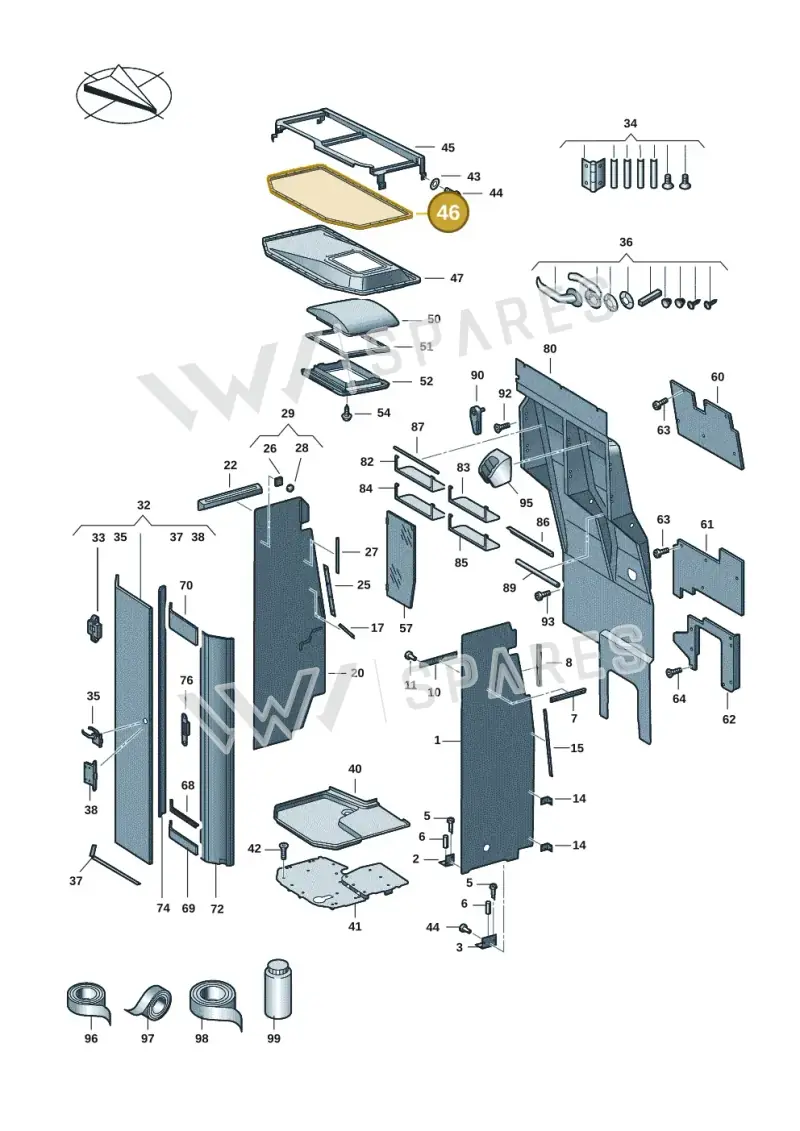 7C4860293A — Volkswagen MAN TGE 55 (2016-2021) diagram 806067007, position 46