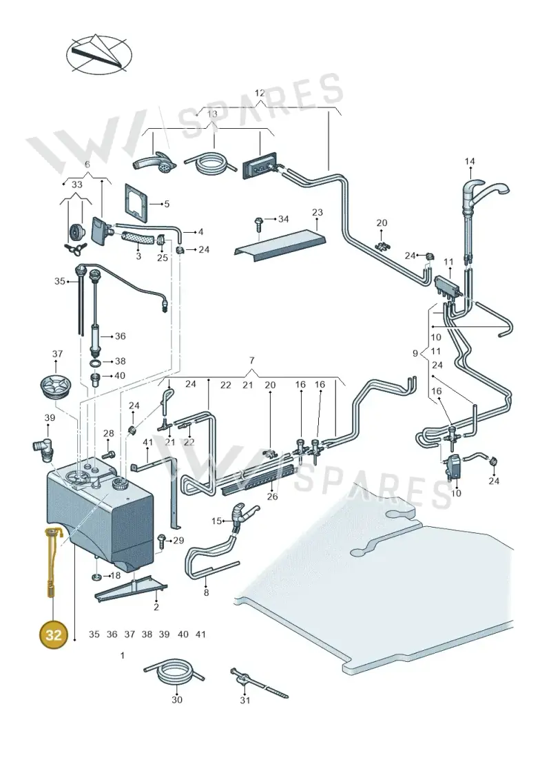 7C4963385 — Volkswagen MAN TGE 55 (2016-2021) diagram 806068030, position 32