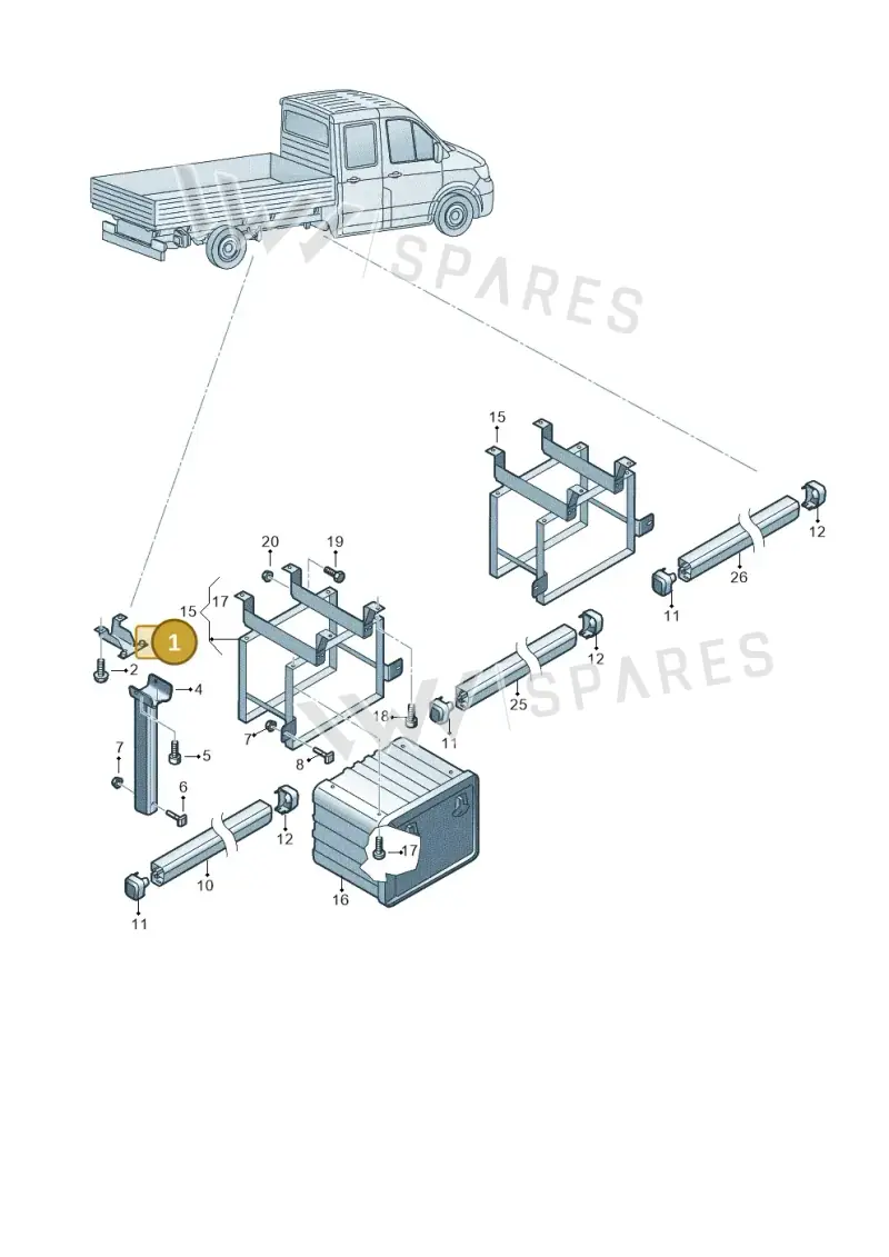 7CA804201C — Volkswagen Crafter (2016-2025) diagram 807803010, position 1