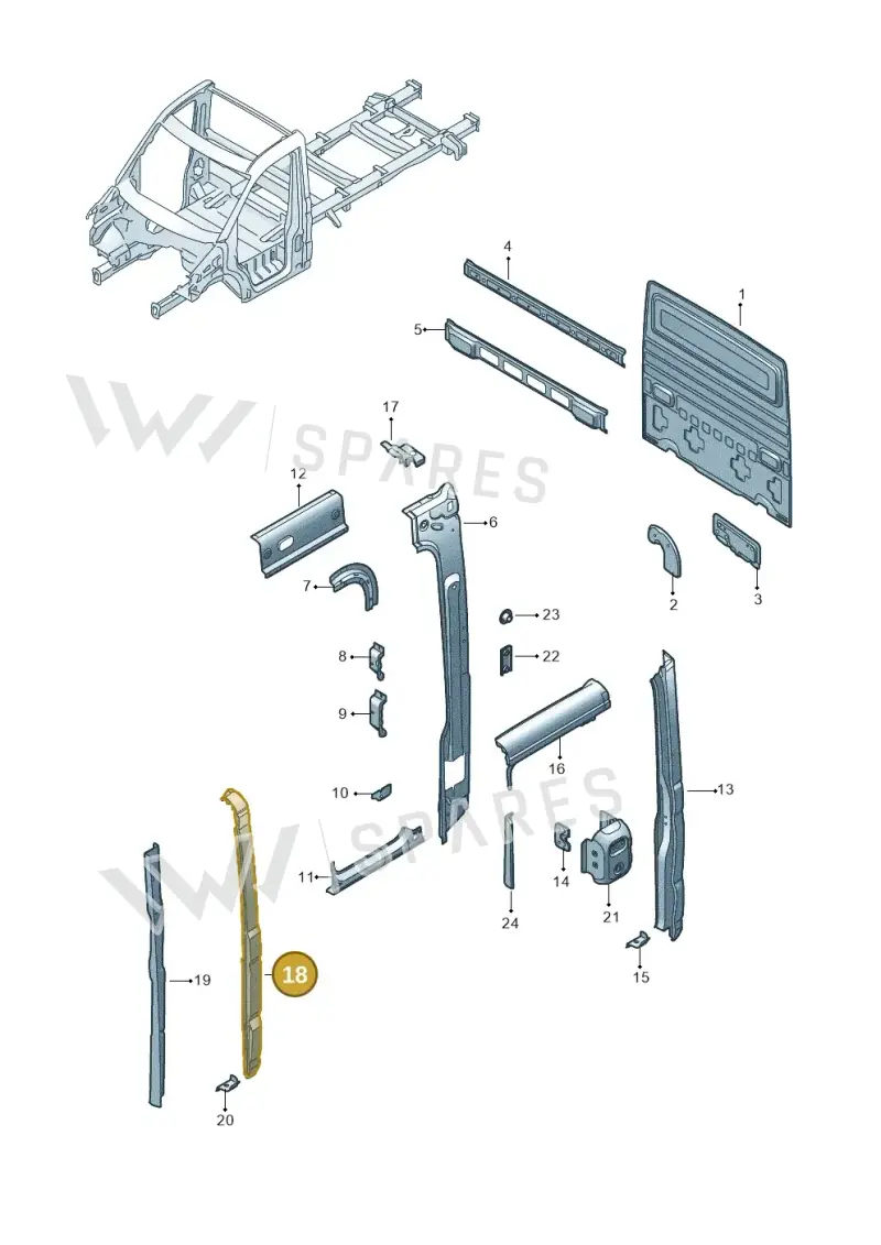 7CA809226B — Volkswagen Crafter (2016-2025) diagram 807809450, position 18