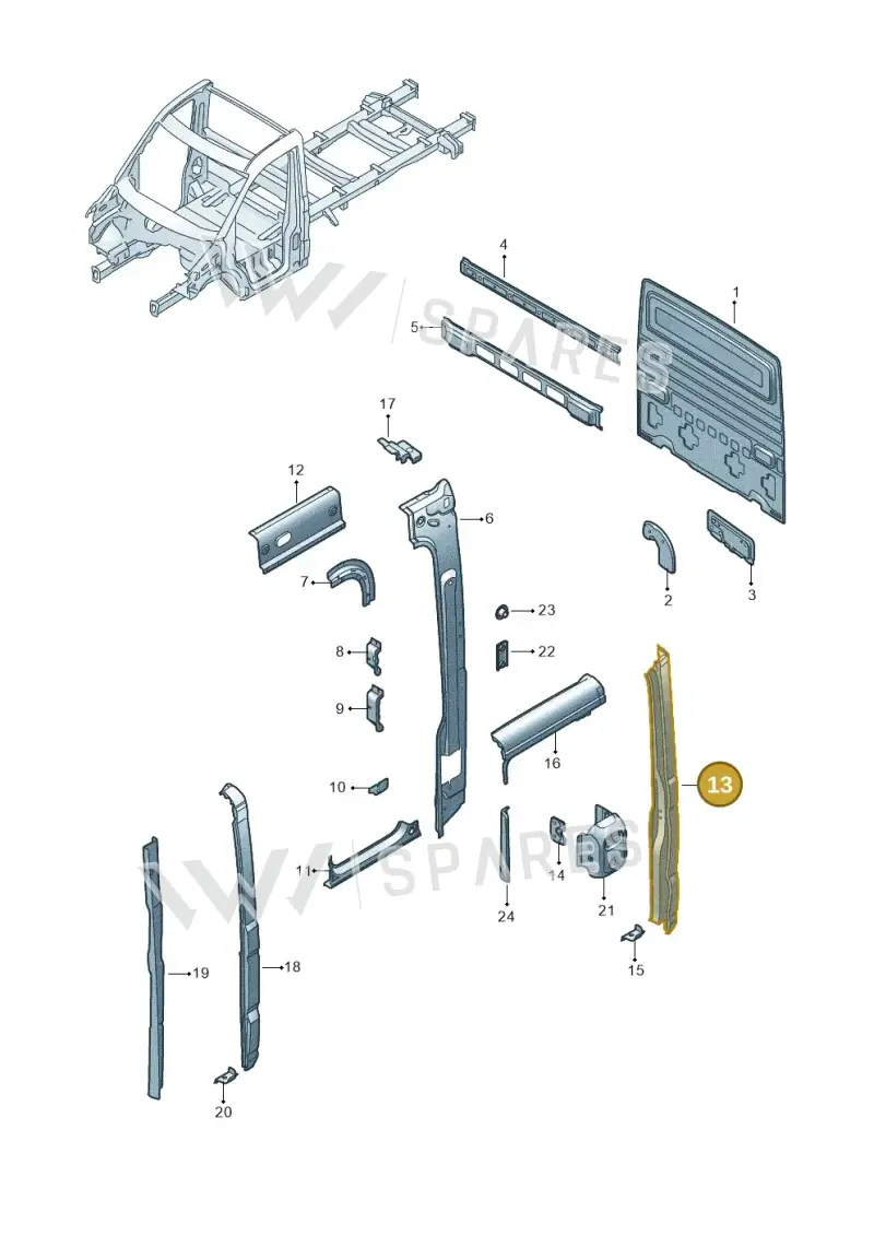 7CA809271A — Volkswagen Crafter (2016-2025) diagram 807809450, position 13