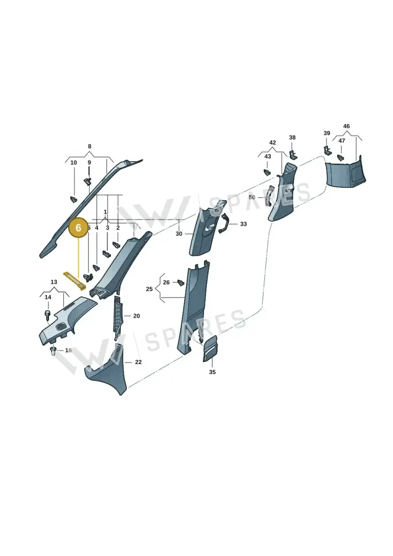 7CA880333 — Volkswagen ID.Buzz (2022-) diagram 15a867700, position 6