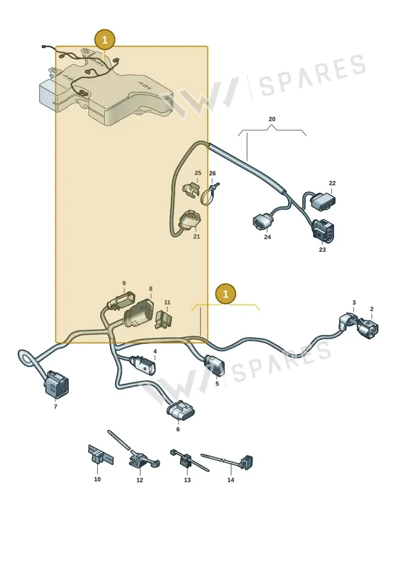 7CA971819B — Volkswagen MAN TGE 55 (2016-2021) diagram 806971086, position 1