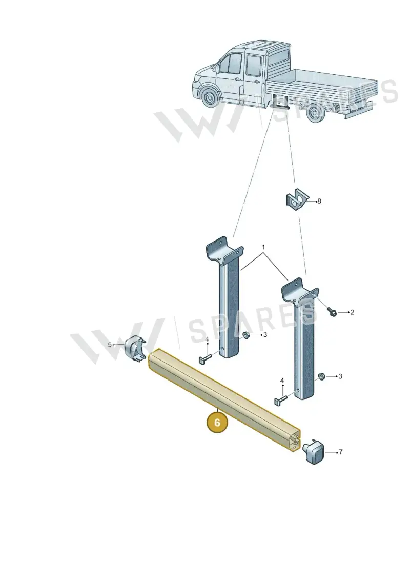 7CF801839 — Volkswagen Crafter (2016-2025) diagram 807803400, position 6