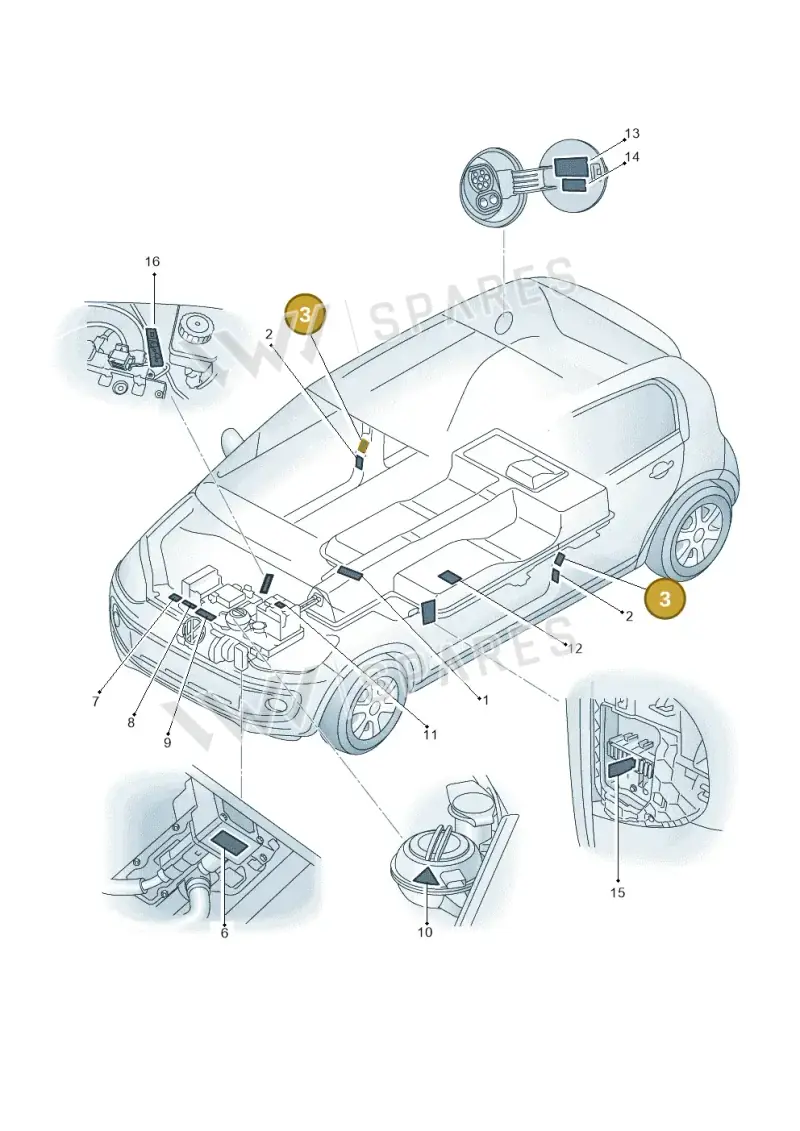 7D0000279 — Skoda Citigo (2019-2021) diagram 899010000, position 3