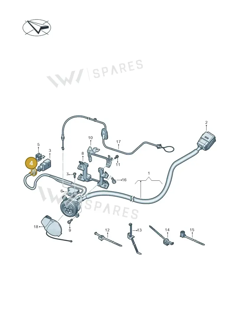 7D0971921 — Audi A8 (2017-2025) diagram 838970030, position 4