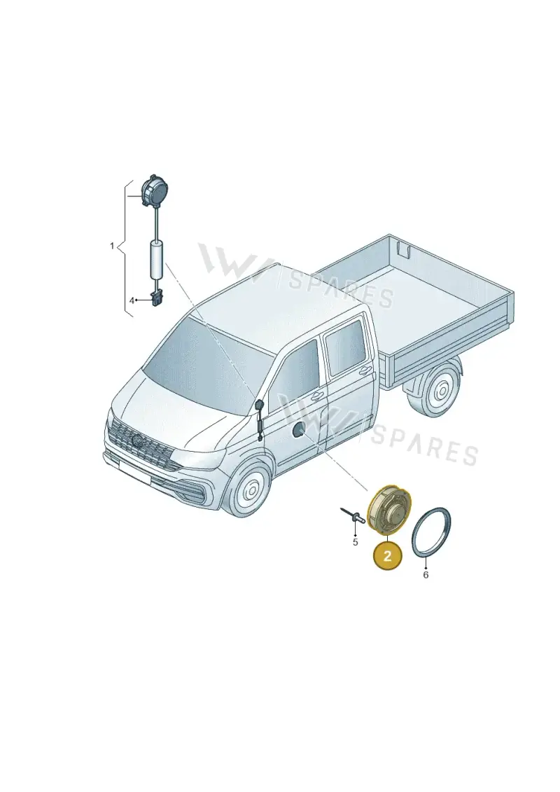 7E0035710B — Volkswagen Single-cab transp. (2019-2024) diagram 7fp035035, position 2