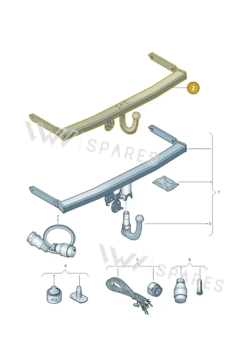 7E0092136B — Volkswagen Caravelle (2015-2019) diagram 459071100, position 2