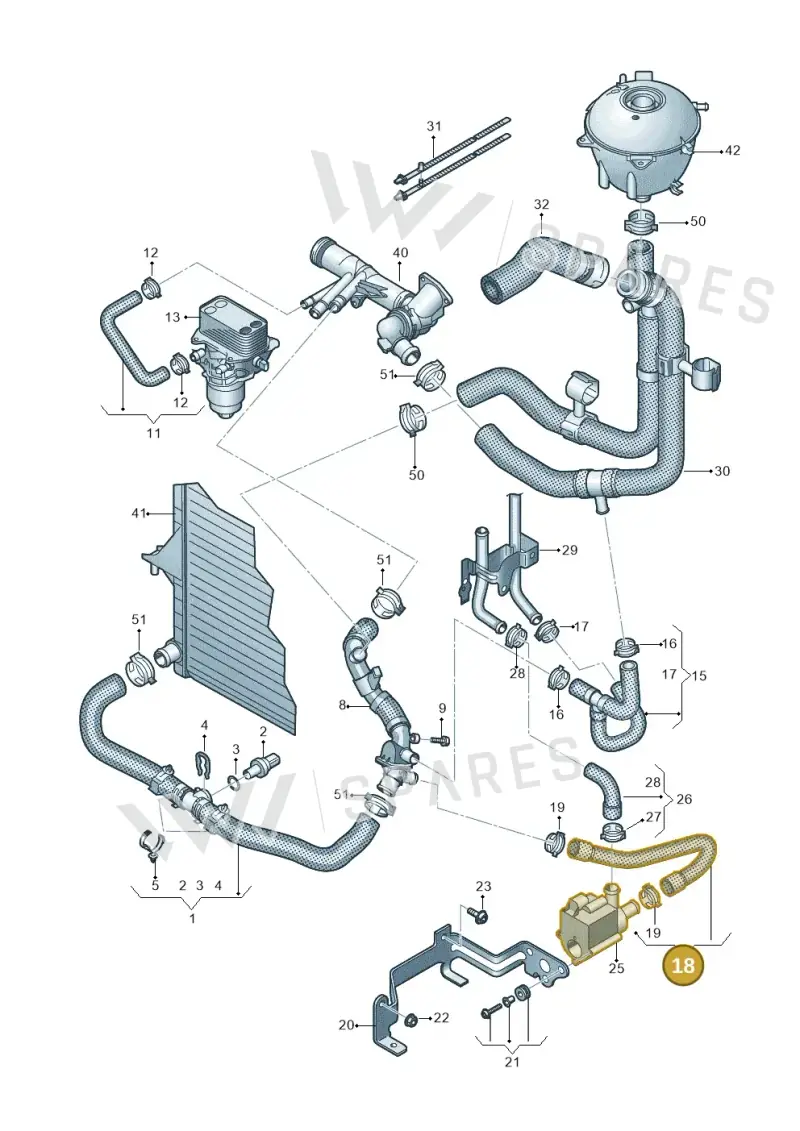 7E0121058AC — Volkswagen Caravelle (2015-2019) diagram 861121700, position 18