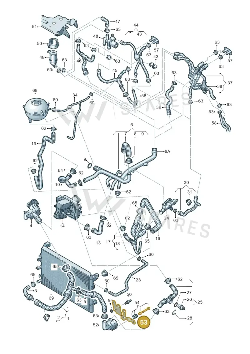 7E0121079B — Volkswagen Transp. caravelle (2011-2015) diagram 679121440, position 53