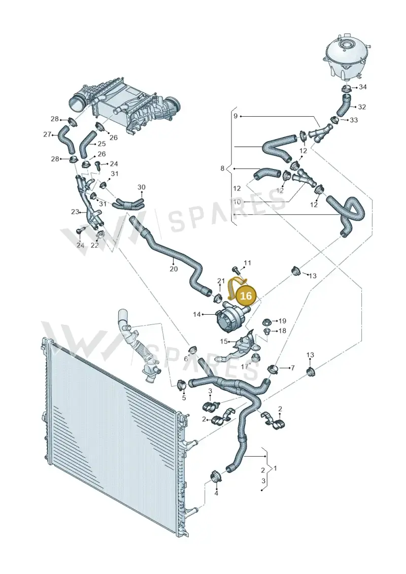 7E0121079R — Volkswagen MAN TGE 55 (2016-2021) diagram 806121501, position 16