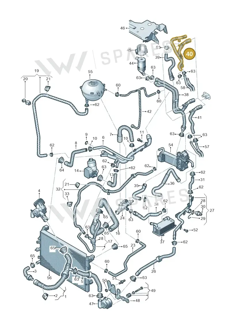 7E0122073L — Volkswagen Caravelle (2015-2019) diagram 861121500, position 40