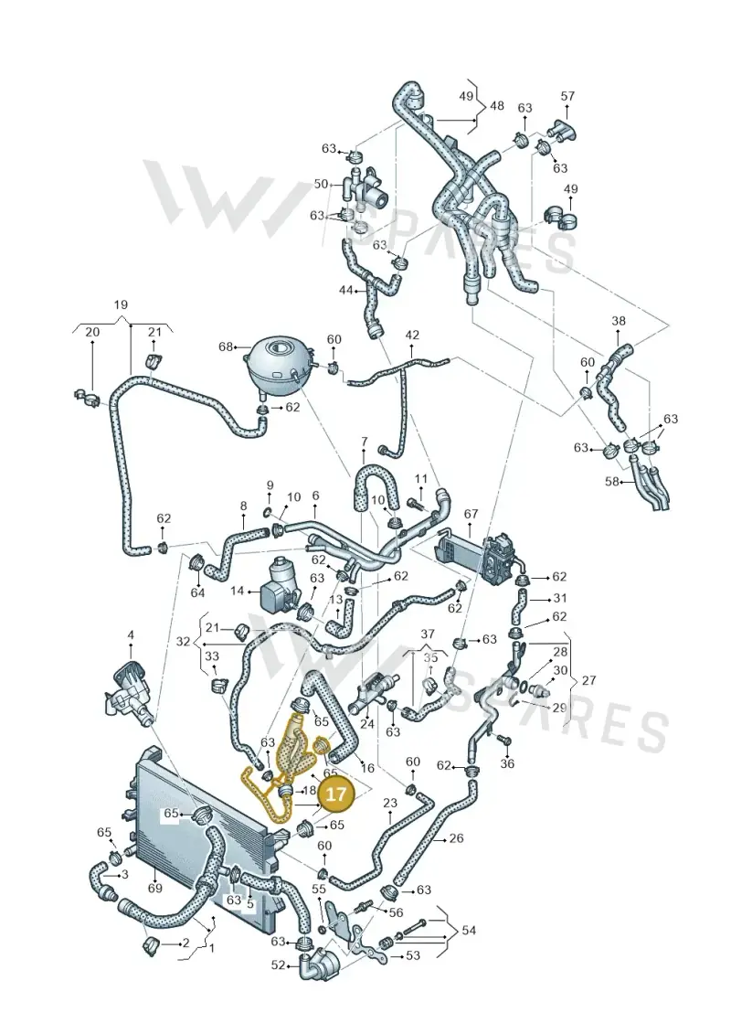 7E0122096L — Volkswagen Caravelle (2015-2019) diagram 861121450, position 17