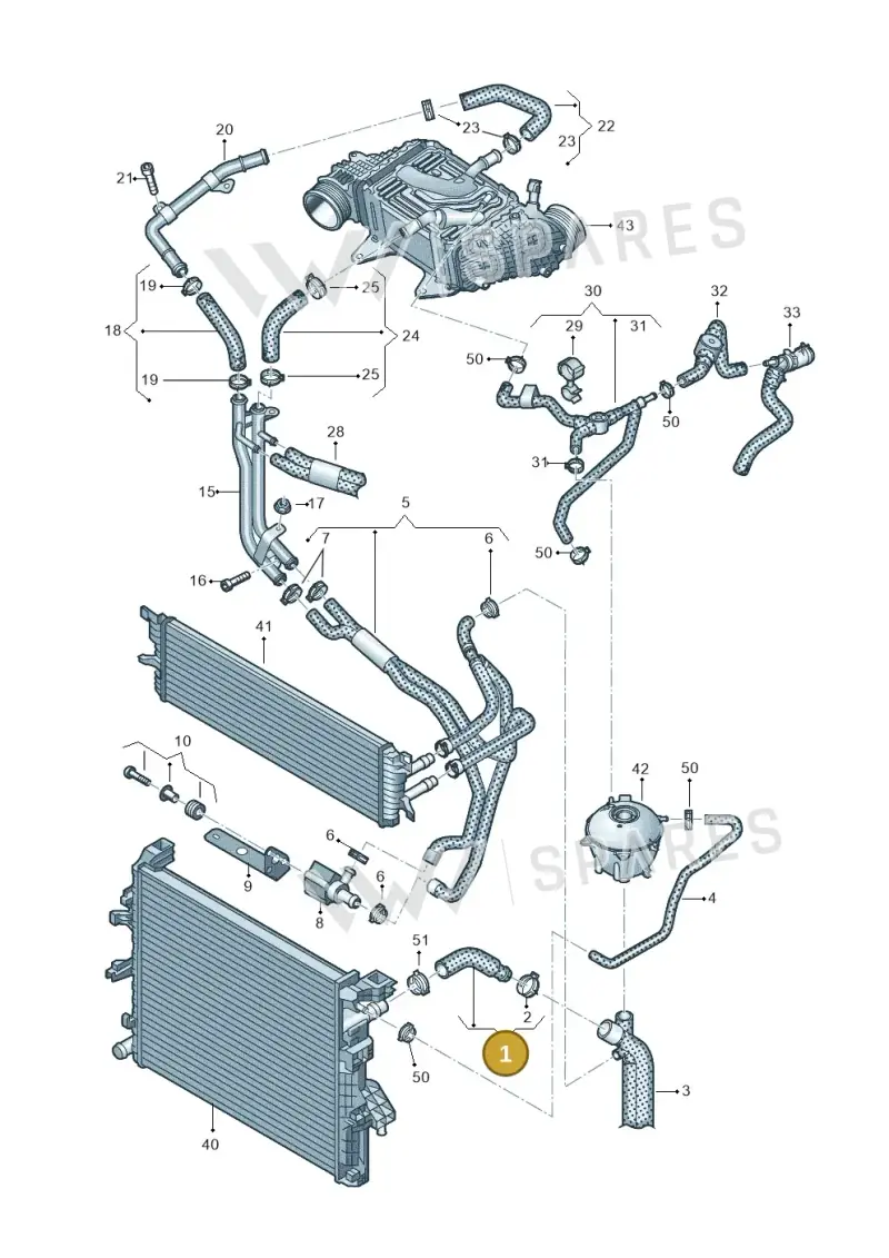 7E0122101H — Volkswagen Caravelle (2015-2019) diagram 861121710, position 1