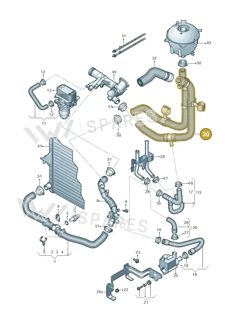 7E0122101K — Volkswagen Transport. multivan (2019-2024) diagram 861121700, position 30