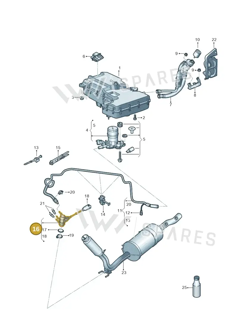 7E0131113C — Volkswagen Transport. multivan (2019-2024) diagram 861253560, position 16