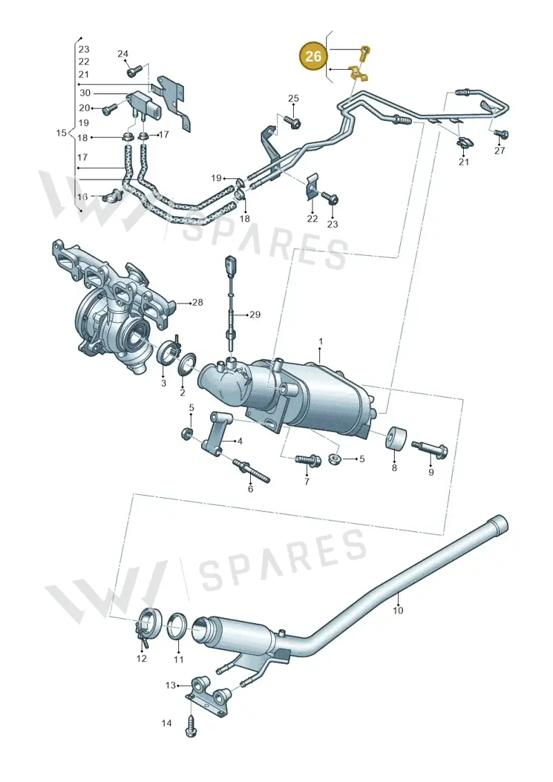 7E0131649 — Volkswagen Caravelle (2015-2019) diagram 861253420, position 26