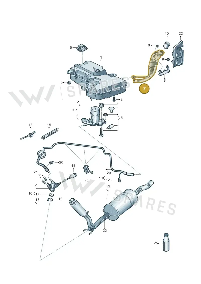 7E0131965C — Volkswagen Transport. multivan (2019-2024) diagram 861253560, position 7