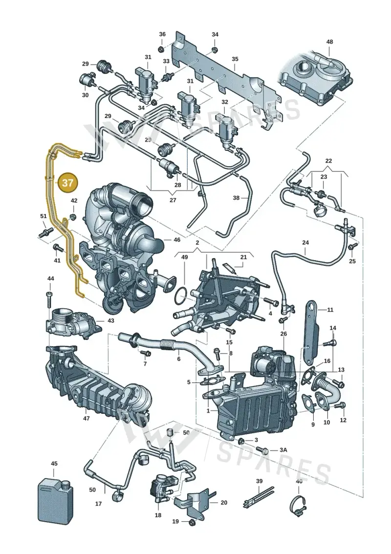 7E0133241AC — Volkswagen Transport. multivan (2019-2024) diagram 7fp131000, position 37
