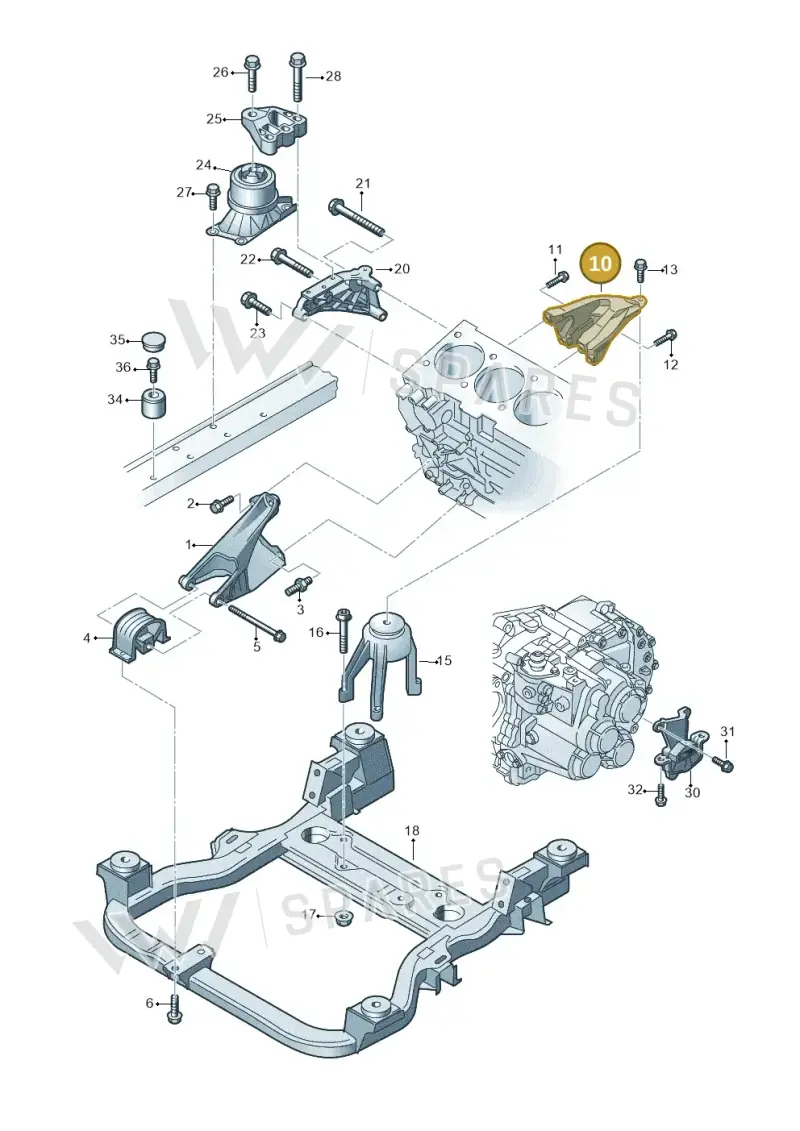 7E0199370H — Volkswagen Caravelle (2015-2019) diagram 679199300, position 10