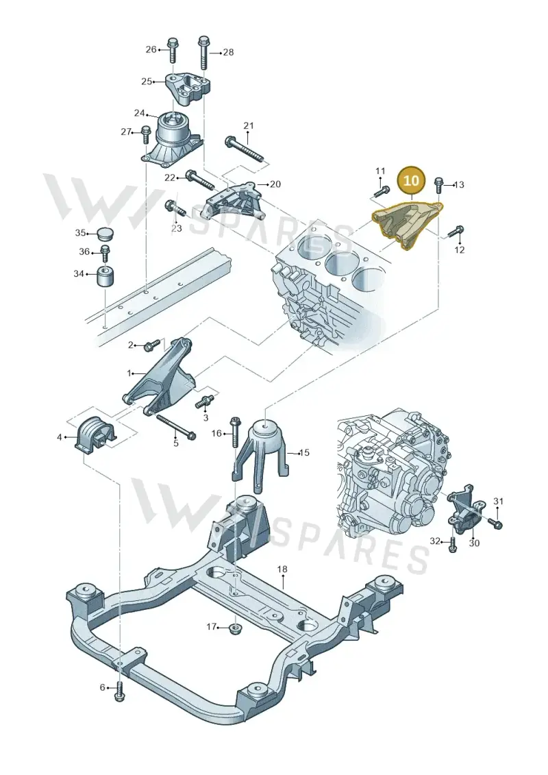 7E0199370K — Volkswagen Caravelle (2015-2019) diagram 679199300, position 10