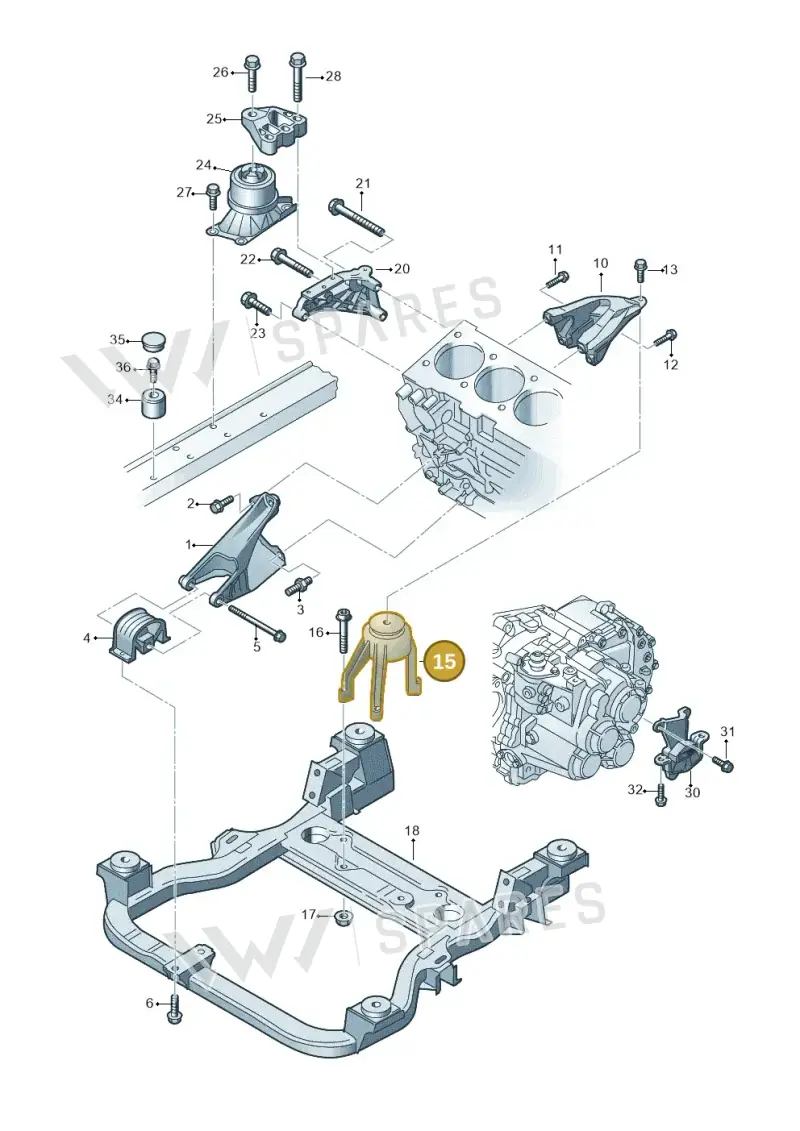 7E0199849B — Volkswagen Single-cab transp. (2015-2019) diagram 679199300, position 15