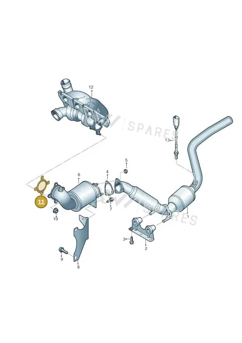 7E0253115E — Volkswagen Caravelle (2015-2019) diagram 861253200, position 11
