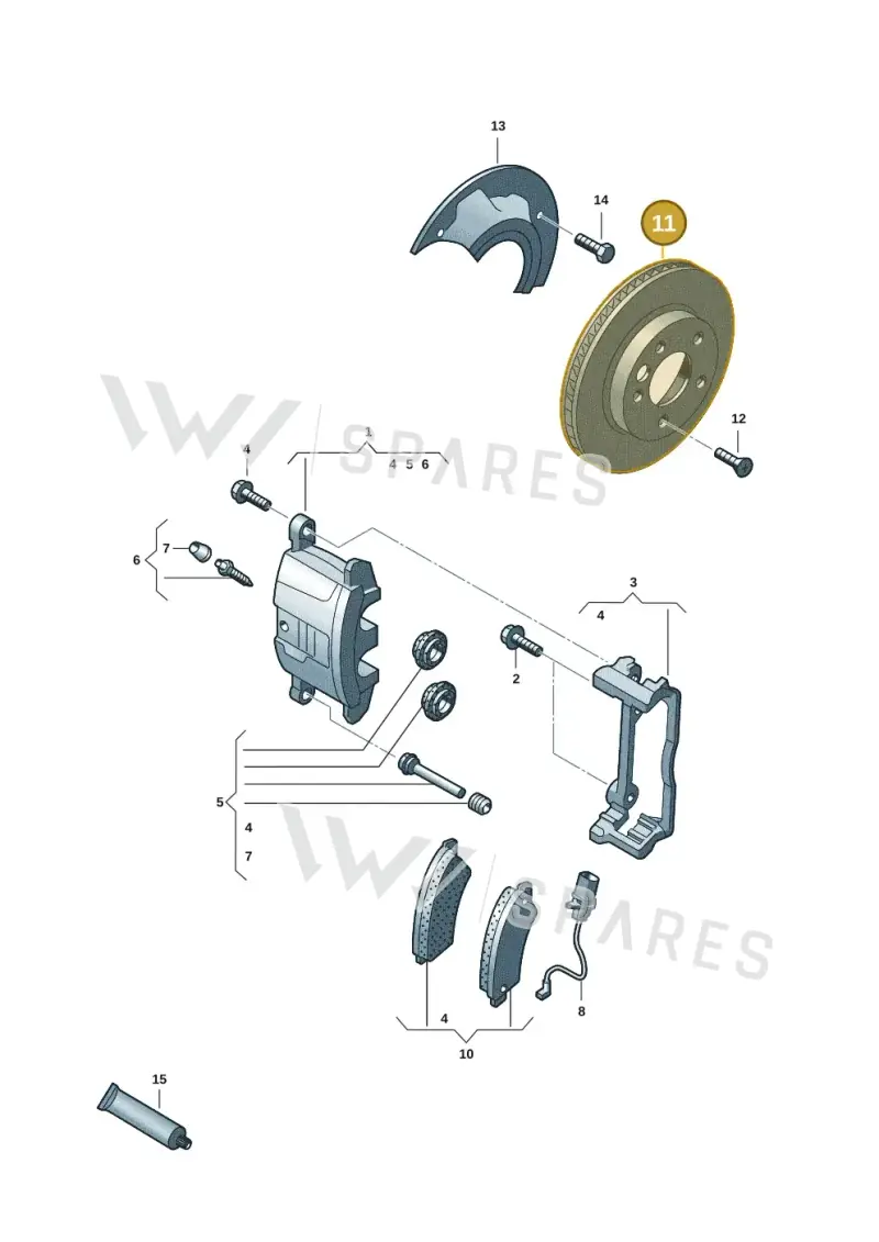 7E0615301F — Volkswagen Transport. multivan (2019-2024) diagram 7fp615000, position 11