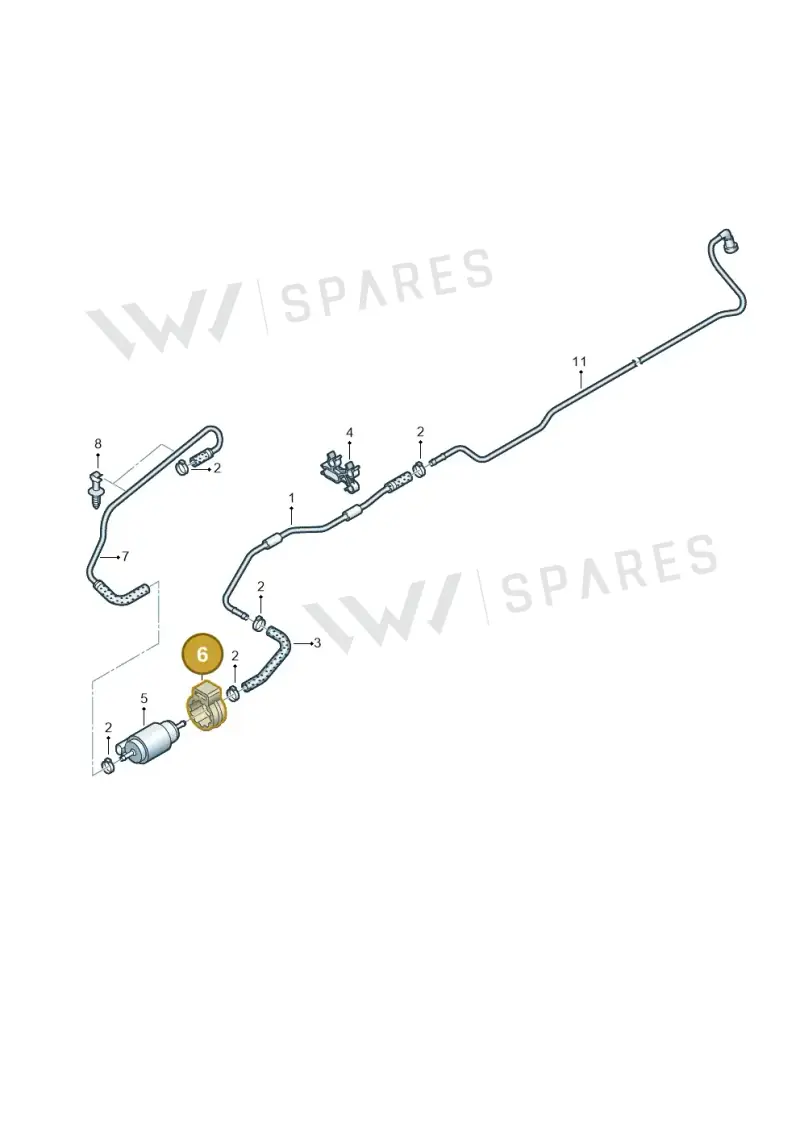 7E0813549 — Volkswagen Caravelle (2015-2019) diagram 861201800, position 6