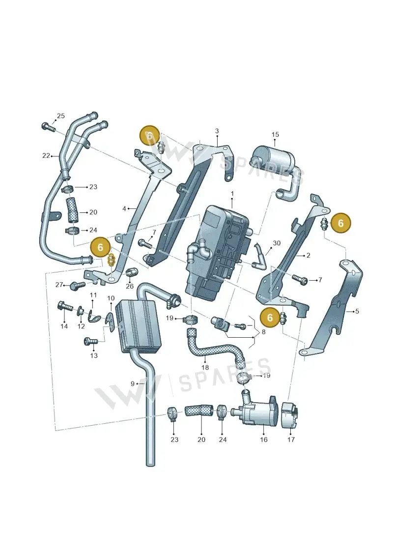 7E0819083A — Volkswagen Amarok twin cab (2022-) diagram 894819700, position 6