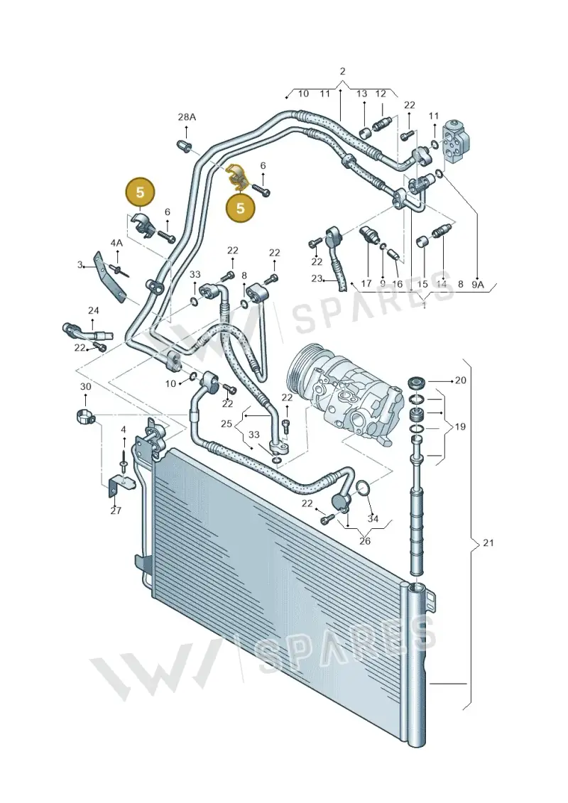 7E0820775 — Volkswagen Transp. caravelle (2011-2015) diagram 679820200, position 5
