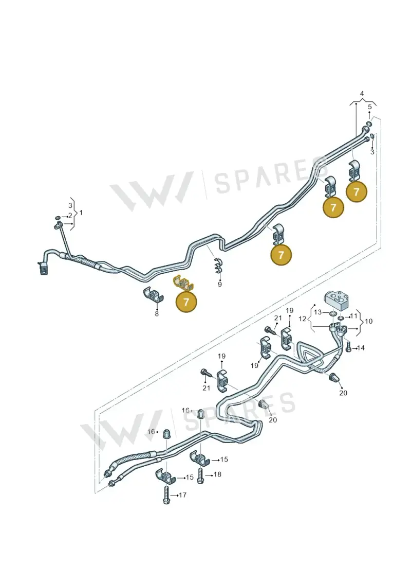 7E0820775 — Volkswagen Transport. multivan (2019-2024) diagram 861260600, position 7