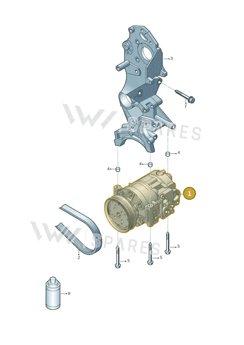 7E0820803J — Volkswagen Amarok twin cab (2012-2016) diagram 683260200, position 1