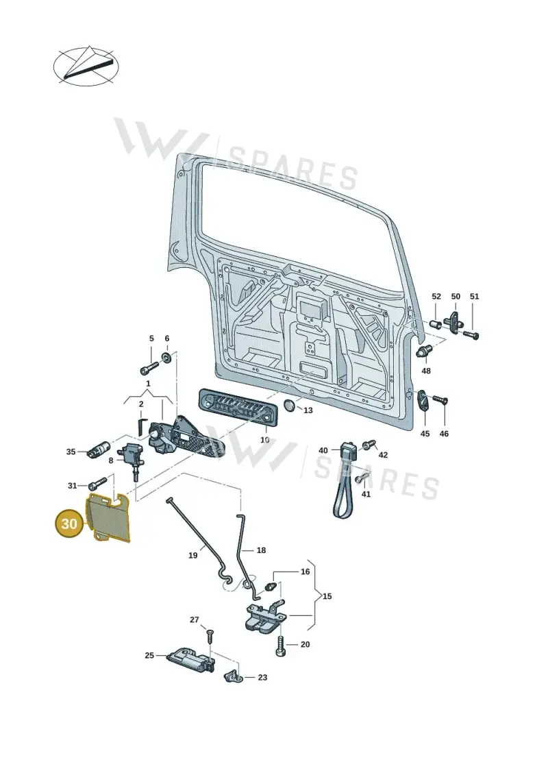 7E0827264C — Volkswagen Transport. multivan (2019-2024) diagram 7ep827100, position 30