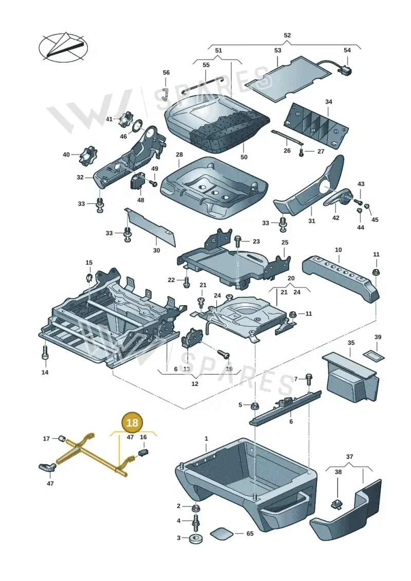 7E0881092A — Volkswagen Transport. multivan (2019-2024) diagram 861881005, position 18