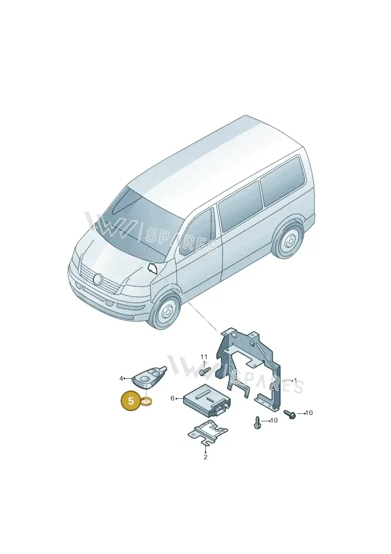 7E0915089 — Volkswagen Transp. caravelle (2011-2015) diagram 410963200, position 5