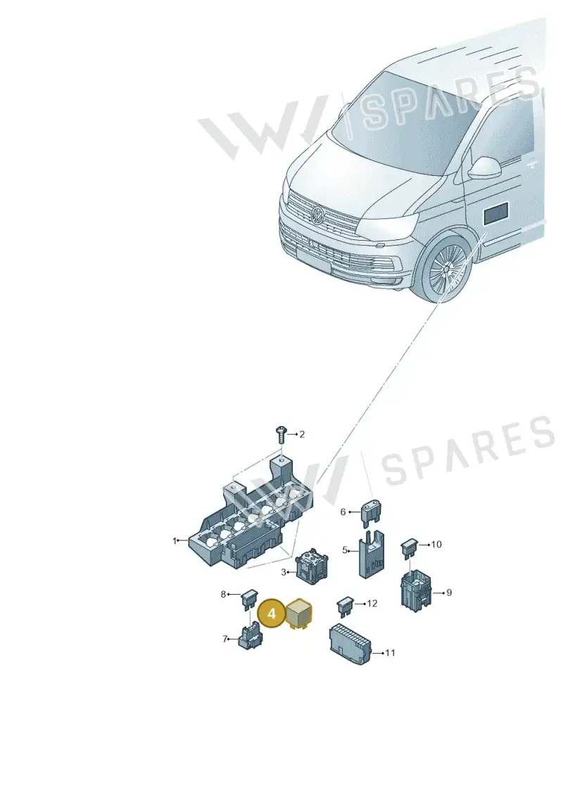 7E0943383 — Volkswagen Single-cab transp. (2015-2019) diagram 862937050, position 4
