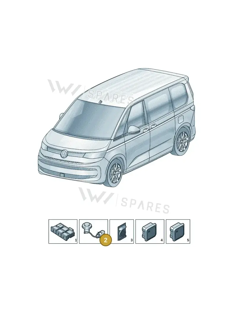 7E0959365 — Volkswagen Multivan (2021-) diagram 7t0941501, position 2