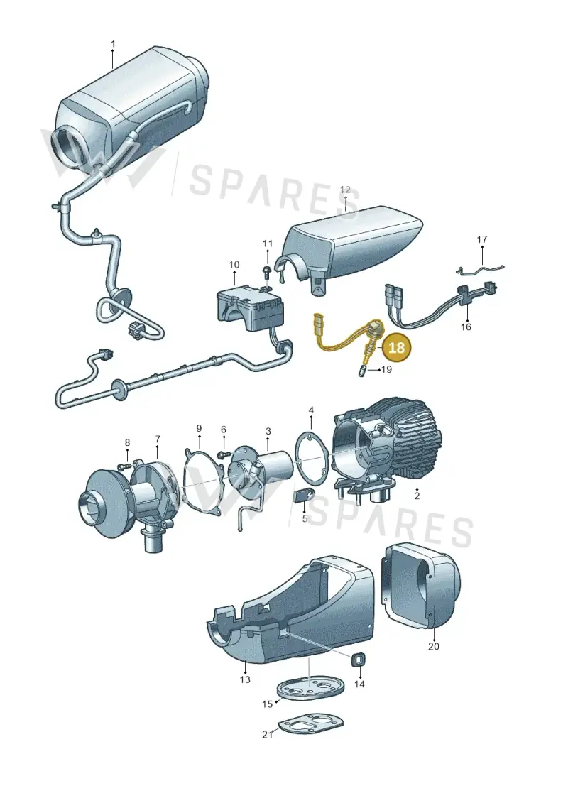 7E0963319 — Volkswagen Caravelle (2015-2019) diagram 679819450, position 18