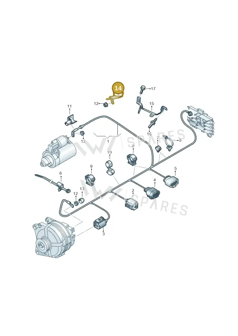7E0971335C — Volkswagen MAN TGE 55 (2016-2021) diagram 806971001, position 14