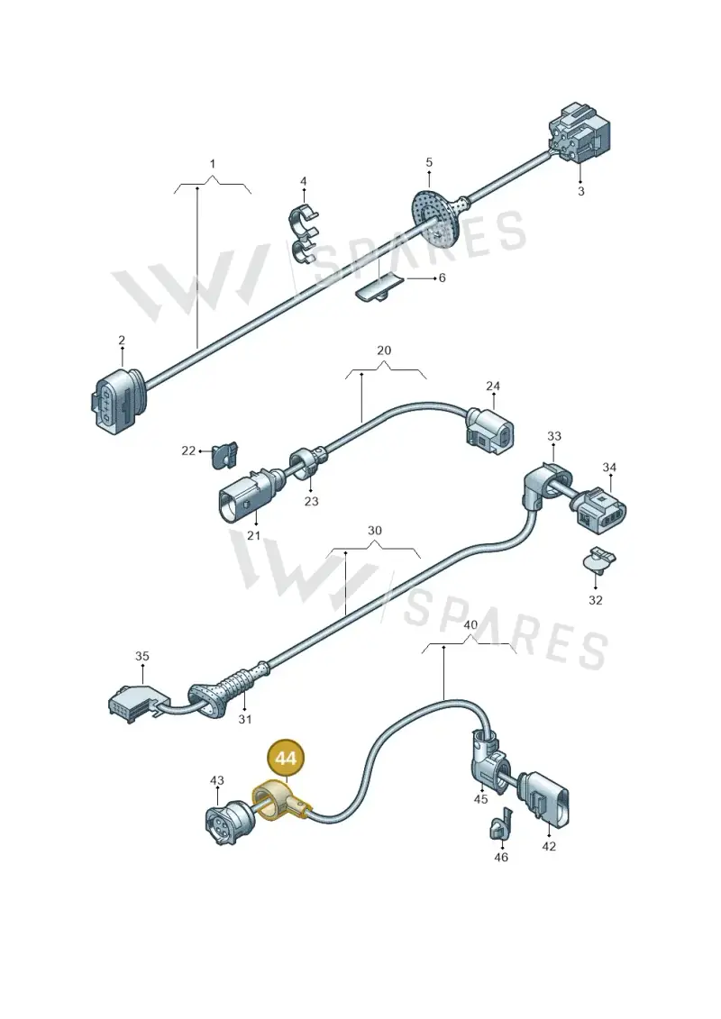 7E0971921 — Volkswagen Transp. caravelle (2011-2015) diagram 679971300, position 44