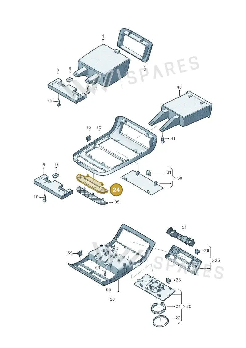 7E1971813 — Volkswagen Caravelle (2015-2019) diagram 861867500, position 24