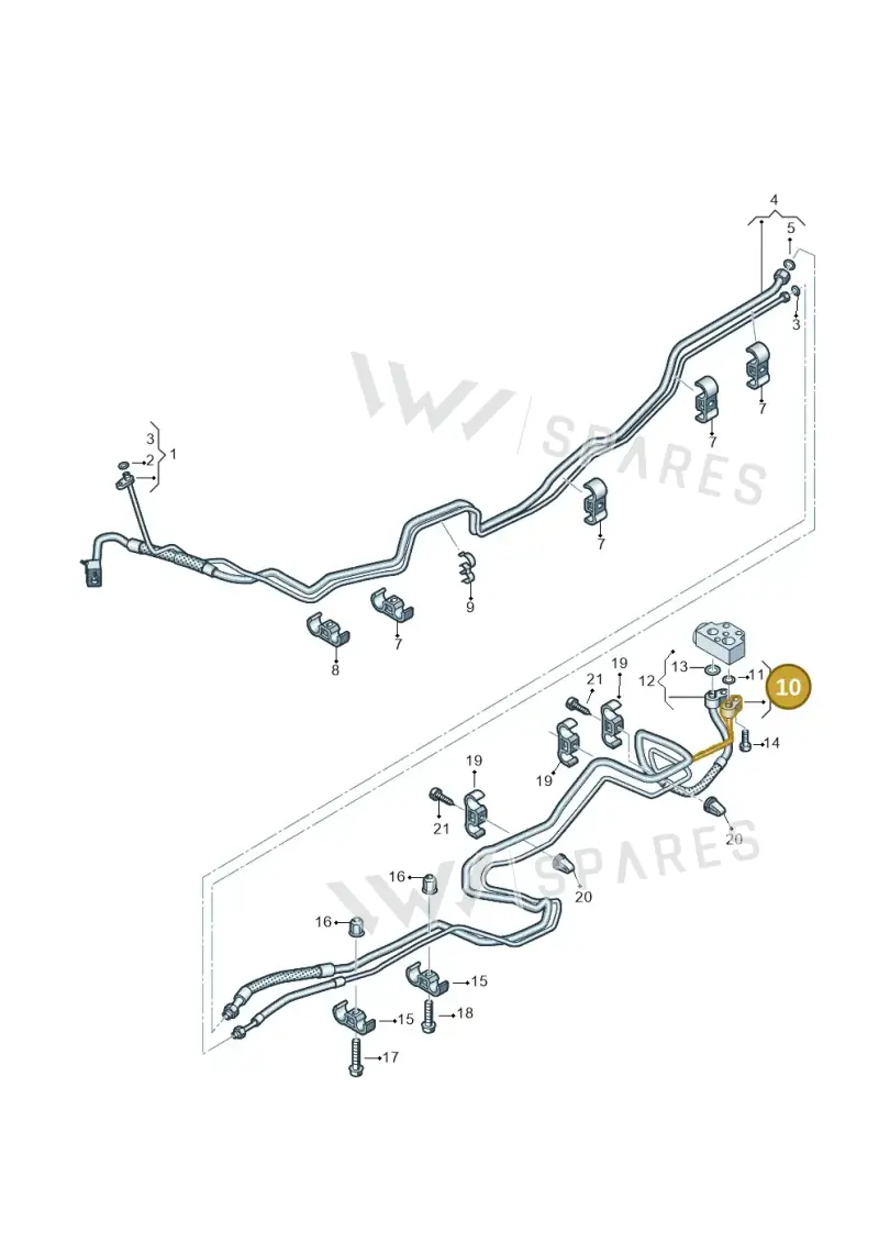 7E3820887E — Volkswagen Transport. multivan (2019-2024) diagram 861260600, position 10
