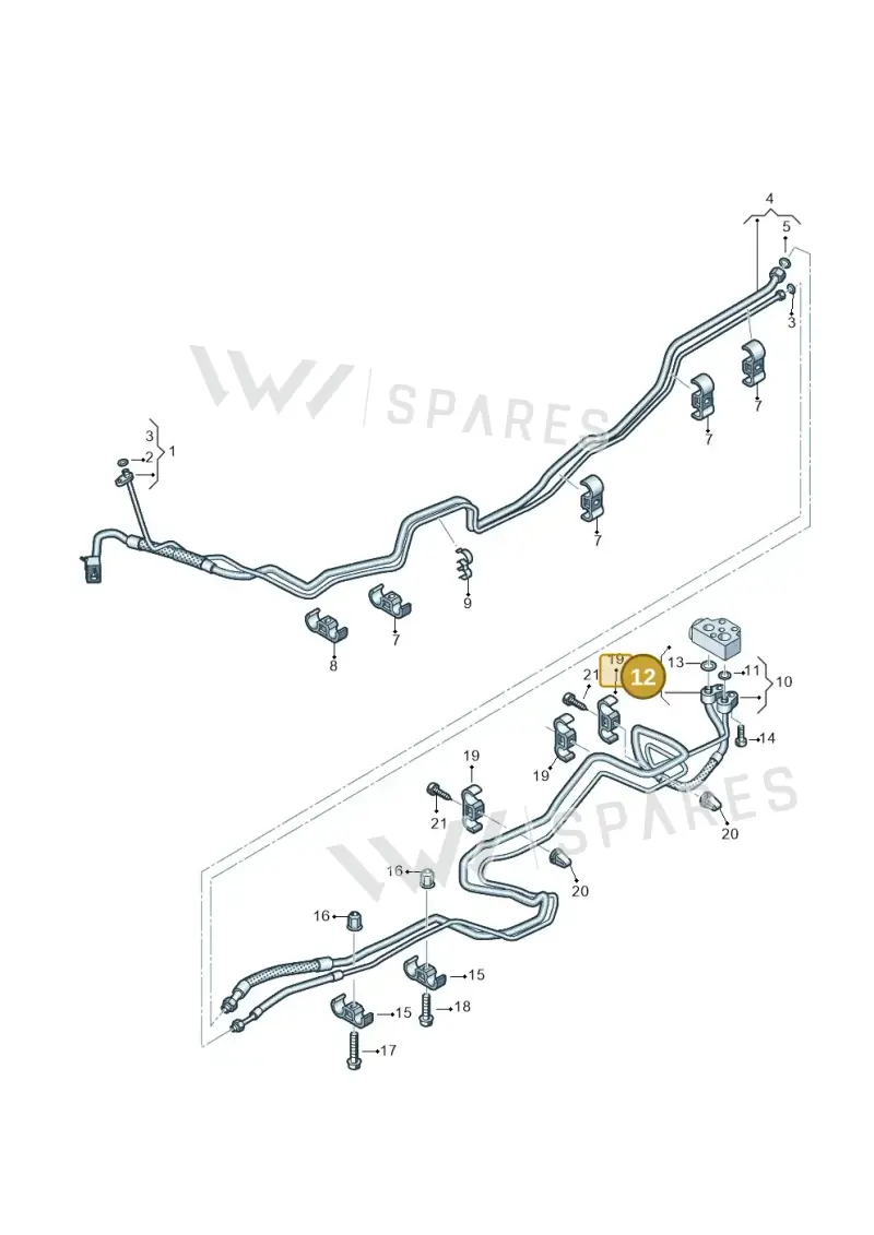 7E3820888E — Volkswagen Transport. multivan (2019-2024) diagram 861260600, position 12