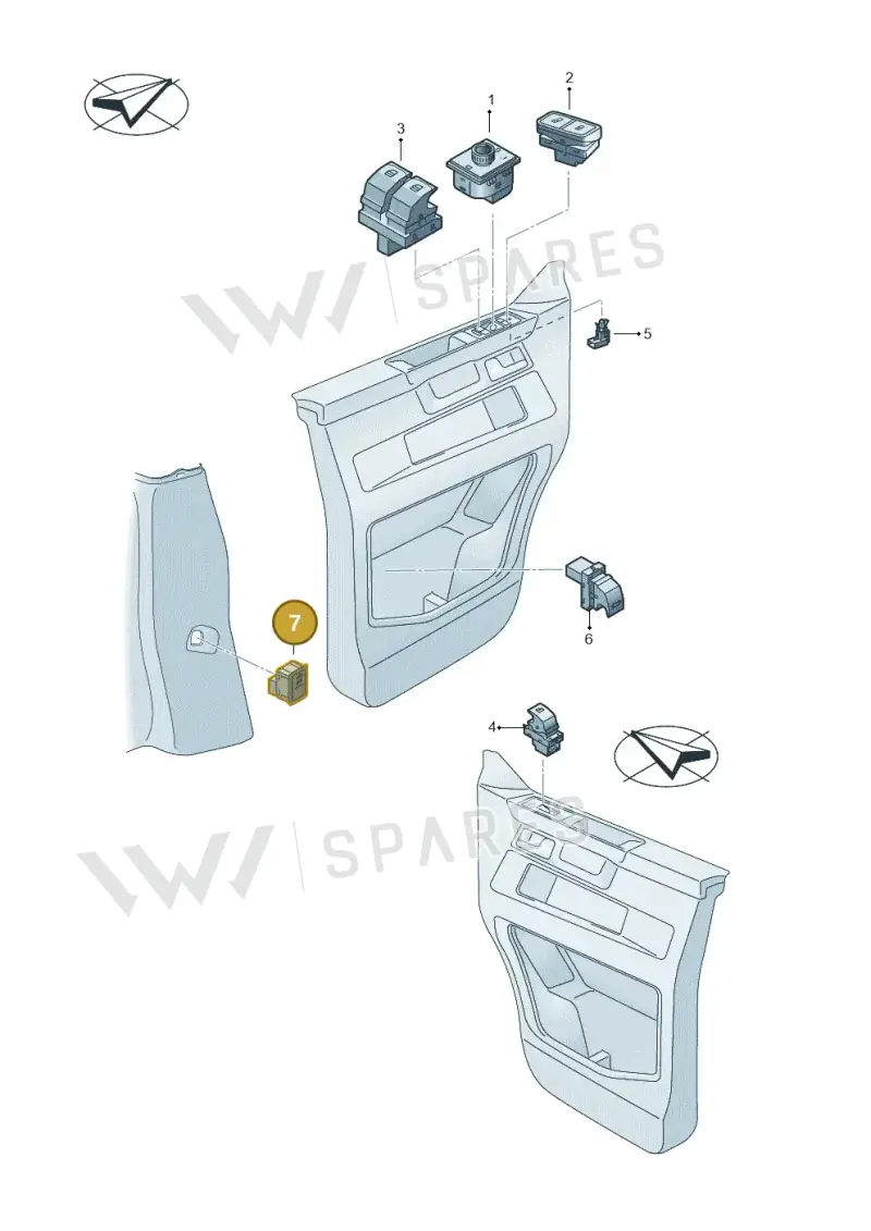 7E5962109REH — Volkswagen Single-cab transp. (2019-2024) diagram 7fp959006, position 7